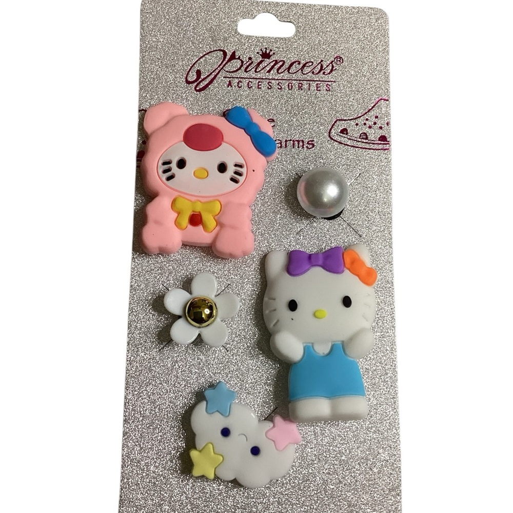Princess Accessories Hello Kitty Charm Set - Pink, Blue, White